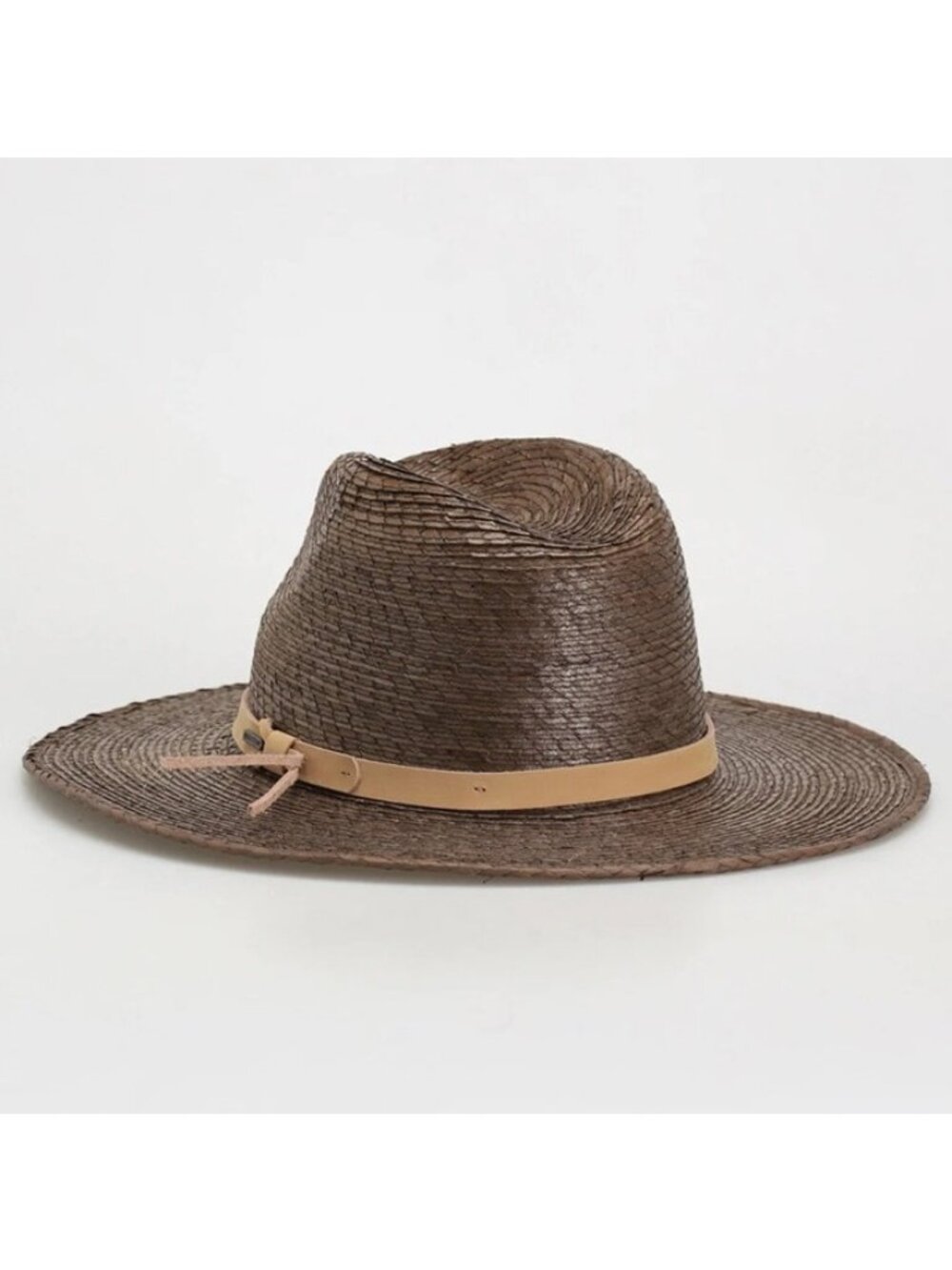 Brixton Women's Field Proper Straw Hat in Dark Earth/Natural size L  Adjustable